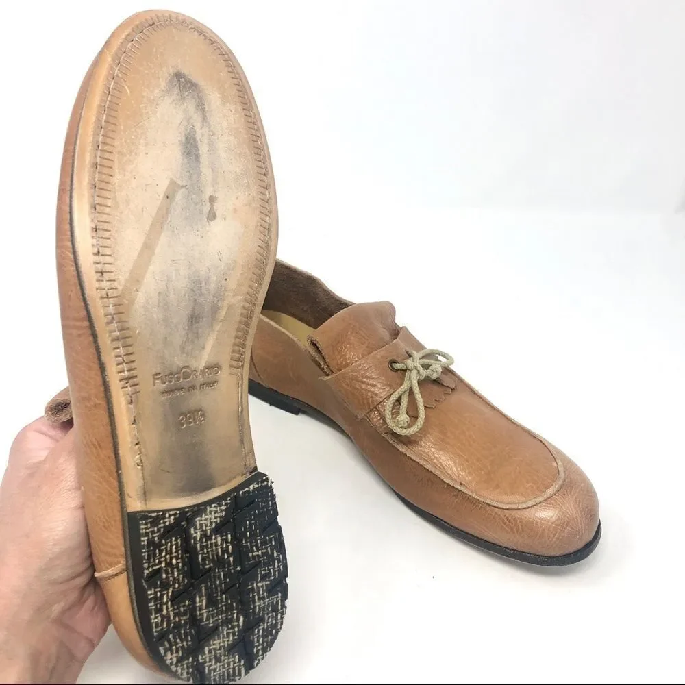 𝅺BIBLIOTEK (Fuso Orario) Italian Leather Shoes 39.5 - Picture 9 of 16